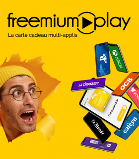 E-carte Cadeau Freemiumplay 30€ Valable jusqu'au 07/06/2025