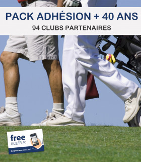 PASS FREE GOLFEUR + 40 ANS UTILISABLE DANS 94 CLUBS PARTENAIRES