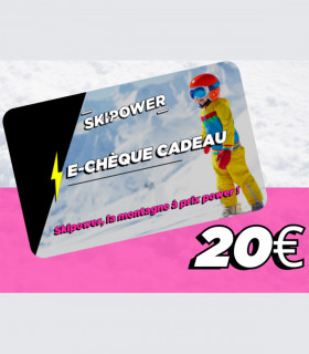 E-chèque Skipower Valeur 20€ Valable jusqu’au 31/05/2025