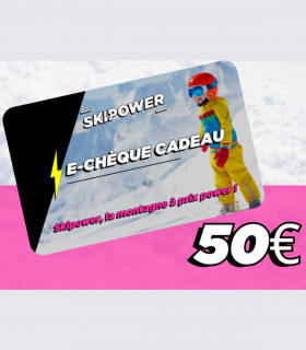 E-chèque Skipower Valeur 50€ Valable jusqu’au 31/05/2025